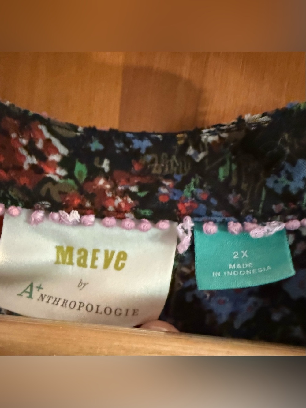 Maeve by Anthropologie Black Floral Midi Dress - Picture 4 of 6